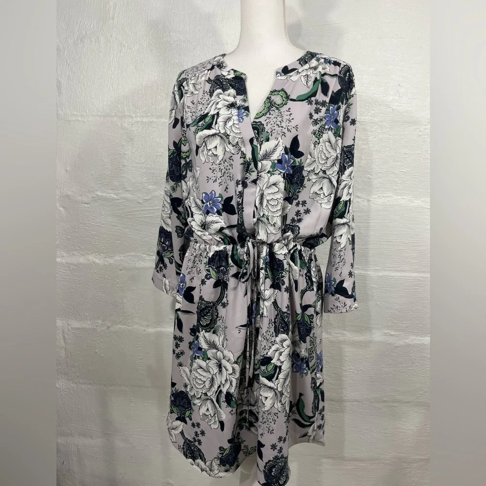 LOFT FLORAL PULLOVER DRESS NEW WITH TAG - Picture 14 of 15